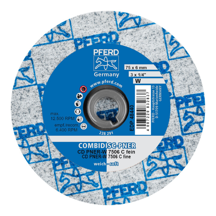 PFERD COMBIDISC vliesschijf CD PNER-W 7506 SiC F