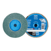 PFERD COMBIDISC Zirkon Mini-POLIFAN CD Ø 75 mm Z60 für gehärteten Stahl