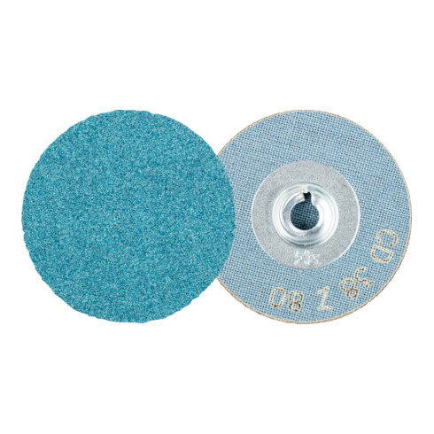 PFERD COMBIDISC Zirkon Schleifblatt CD Ø 38 mm Z80 für gehärteten Stahl