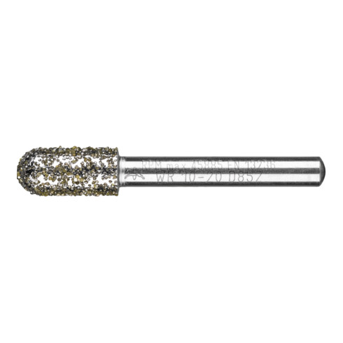 PFERD Diamant-Schleifstift Walzenrund Ø10,0mm Schaft-Ø6 mm D852 (sehr grob) zum Entgraten