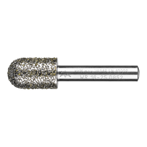 PFERD Diamant-Schleifstift Walzenrund Ø16,0mm Schaft-Ø8 mm D852 (sehr grob) zum Entgraten