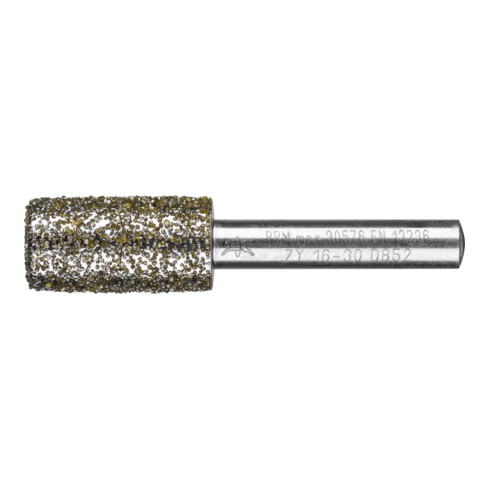 PFERD Diamant-Schleifstift Zyl. Ø16,0mm SchaftØ8 mm D852 (sehr grob) zum Ausschleifen von Nuten