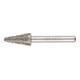 PFERD Diamant-Schleifstift Kegel 12x25x6 mm D852 zum Schleifen von Grau-und Sphäroguss-1