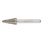 PFERD Diamant-Schleifstift Kegel 12x25x6 mm D852 zum Schleifen von Grau-und Sphäroguss