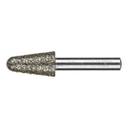 PFERD Diamant-Schleifstift Kegel Ø16,0mm Schaft-Ø8 mm D852 (sehr grob) zum Schleifen von Grau-und Sphäroguss