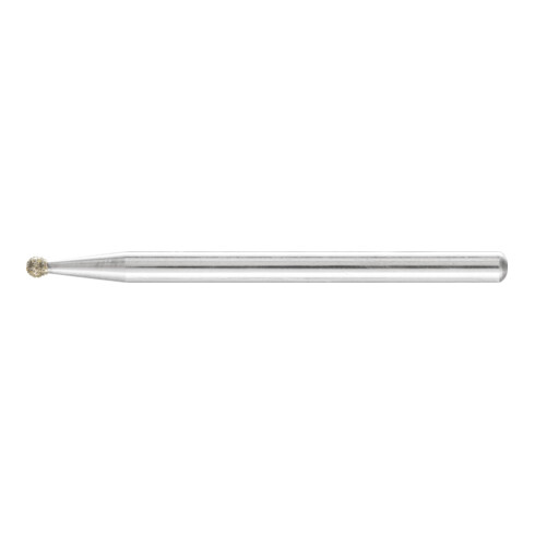 PFERD Diamant-Schleifstift Kugel Ø2,0mm Schaft-Ø3 mm D181 (grob) zum Gravieren und Entgraten