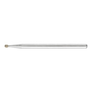 PFERD Diamant-Schleifstift Kugel Ø2,0mm Schaft-Ø3 mm D181 (grob) zum Gravieren und Entgraten
