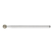 PFERD Diamant-Schleifstift Kugel Ø4,0mm Schaft-Ø3 mm D181 (grob) zum Gravieren und Entgraten