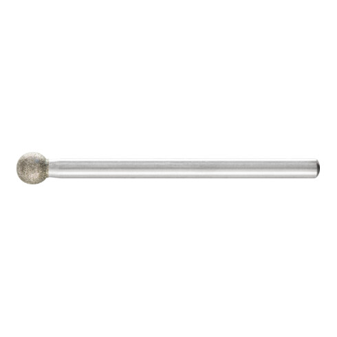 PFERD Diamant-Schleifstift Kugel Ø5,0mm Schaft-Ø3 mm D91 (fein) zum Gravieren und Entgraten