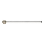 PFERD Diamant-Schleifstift Kugel Ø5,0mm Schaft-Ø3 mm D91 (fein) zum Gravieren und Entgraten