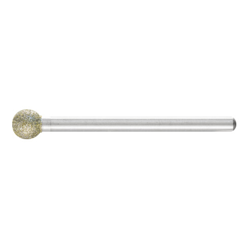 PFERD Diamant-Schleifstift Kugel Ø6,0mm Schaft-Ø3 mm D181 (grob) zum Gravieren und Entgraten