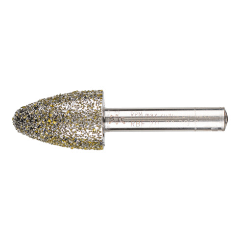 PFERD Diamant-Schleifstift Rundbogen 20x30x8 mm D852 zum Schleifen von Grau-und Sphäroguss