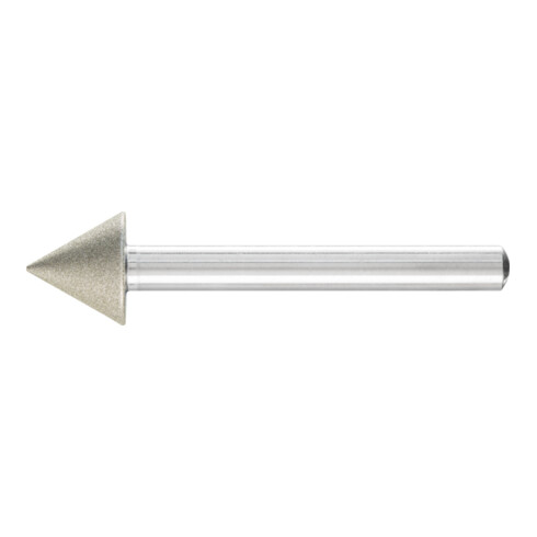 PFERD Diamant-Schleifstift Spitzkegel Ø15x60° SchaftØ6 mm D64 (fein) zum Anfasen/Entgraten/Senken