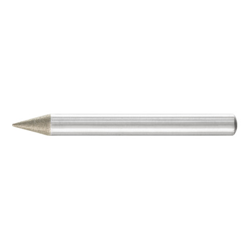 PFERD Diamant-Schleifstift Spitzkegel Ø6x30° SchaftØ6 mm D64 (fein) zum Anfasen/Entgraten/Senken