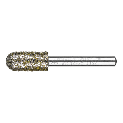 PFERD Diamant-Schleifstift Walzenrund Ø12,0mm Schaft-Ø6 mm D852 (sehr grob) zum Entgraten