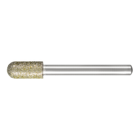 PFERD Diamant-Schleifstift Walzenrund Ø10,0mm Schaft-Ø6 mm D357 (grob) zum Schleifen von GFK/CFK