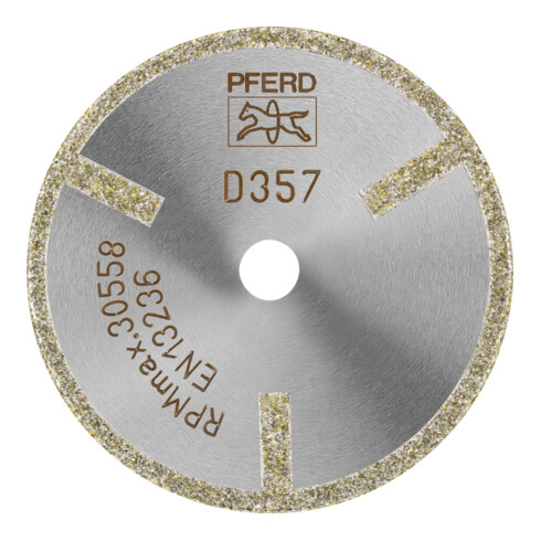 PFERD Diamant-Trennscheibe D1A1R 50x2,0x10,0mm D357 (grob) mit Schutzsegment für GFK/CFK