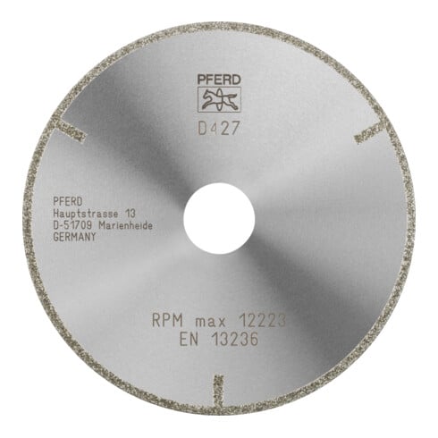 PFERD Diamantdoorslijpschijf D1A1R 125-2-22,23 D 427 GAG