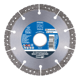 PFERD Diamond tools Trennscheibe DS 230x3,1x22,23 VG