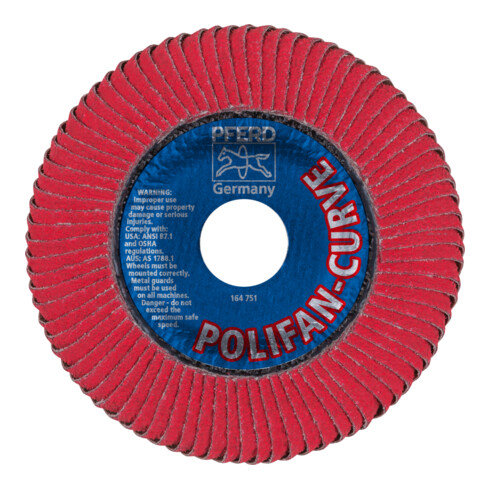 PFERD Dischi lamellari CURVE L115mm, grana 60 CO