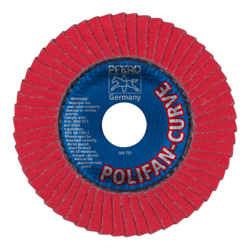 PFERD Dischi lamellari CURVE M115mm, grana 60 CO