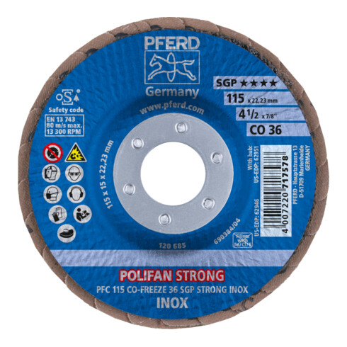 PFERD Disco lamellare STRONG CO SGP, grana 36