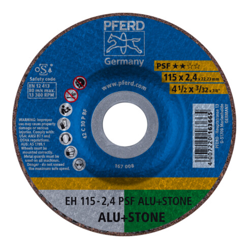 PFERD Disco da taglio C30PPS in CARBIDE di silicio C
