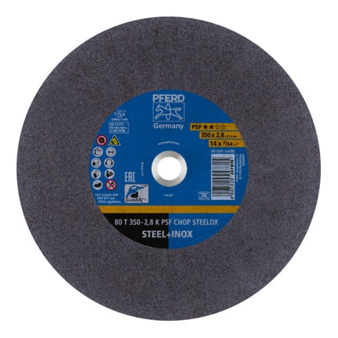 PFERD Disco da taglio CHOPSAW 80 T 350-2,8 K PSF CHOP STEELOX/25,4 (5)