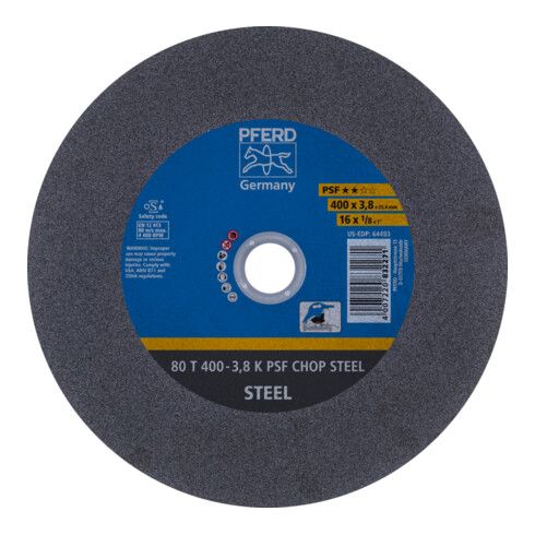PFERD Disco da taglio CHOPSAW 80 T K PSF CHOP STEEL