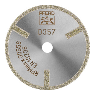 PFERD Disco da taglio diamantato D1A1R GAG