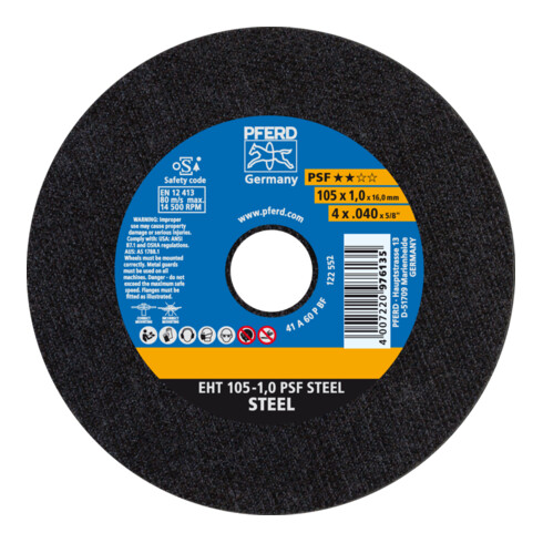 PFERD Disco da taglio EHT PSF STEEL