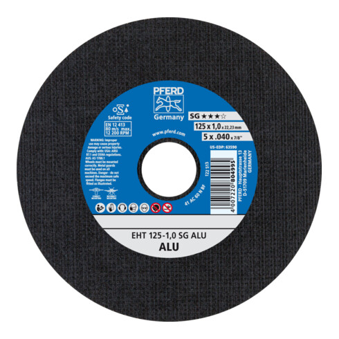 PFERD Disco da taglio EHT 115-1,0 SG ALU