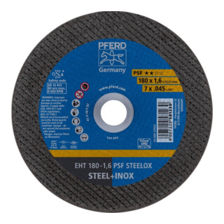 PFERD Disco da taglio EHT 115-1,0 PSF STEELOX Inox, dritto