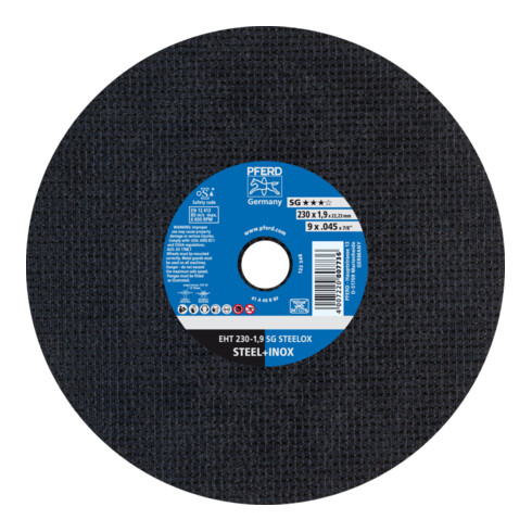 PFERD Disco da taglio EHT 230-1,9 SG STEELOX