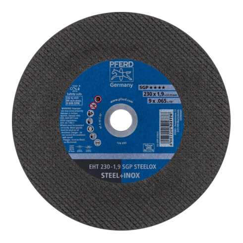 PFERD Disco da taglio EHT 230-1,9 SGP STEELOX