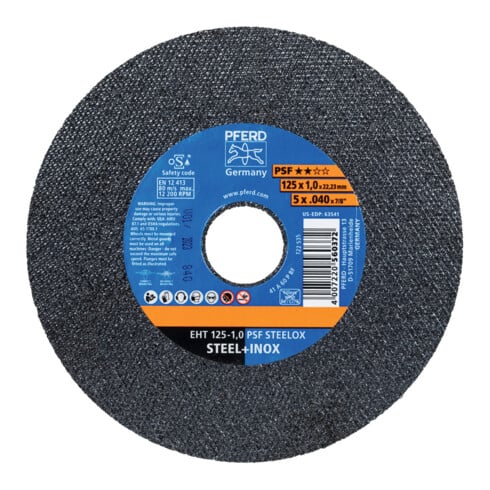 PFERD Disco da taglio PSF STEELOX EXTRA FINE, ⌀125mm