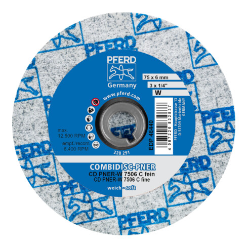PFERD Disco in tessuto non tessuto COMBIDISC, CD PNER-W 7506 SiC F