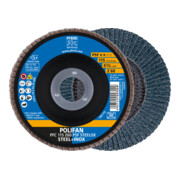 PFERD Disco lamellare POLIFAN PFC PSF STEELOX Z, zircone corindone