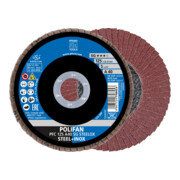 PFERD Disco lamellare POLIFAN PFC 125 A40 SG STEELOX