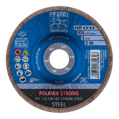 PFERD Disco lamellare POLIFAN PFC SGP ACCIAIO FORTE