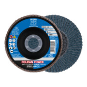 PFERD Disco lamellare POLIFAN PFF SG POWER STEELOX, piatto
