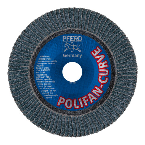 PFERD Disco lamellare POLIFAN PFR 150-L Z 40 SGP CURVE STEELOX