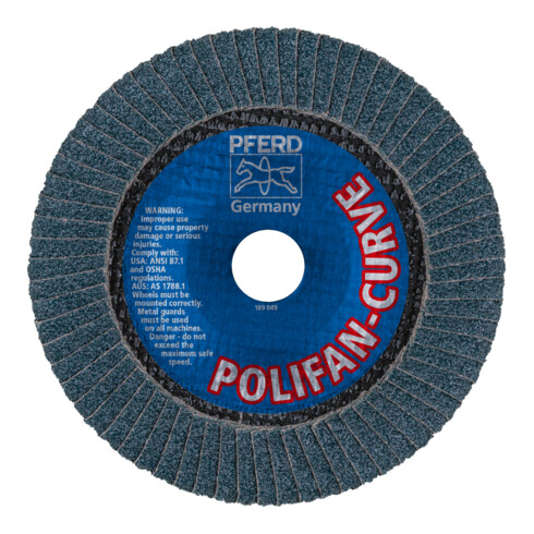 PFERD Disco lamellare POLIFAN PFR 150-M Z 40 SGP CURVE STEELOX