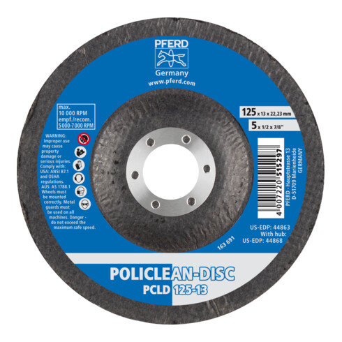 PFERD POLICLEAN disc PCLD 115-13