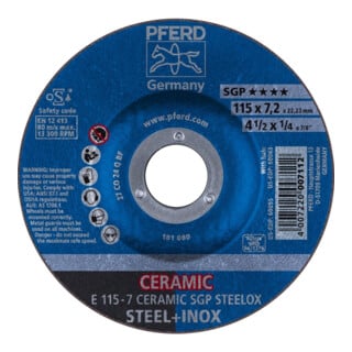 Pferd Disque à ébarber coudé CO24QSG 115x7,2mm