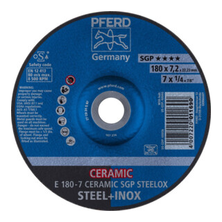 Pferd Disque à ébarber coudé CO24QSG 180x7,2mm