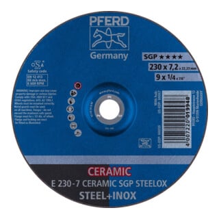 Pferd Disque à ébarber coudé CO24QSG 230x7,2mm