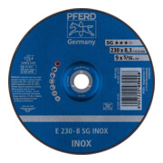 Pferd Disque à ébarber coudé pour V2A A30NSG 230x8,3mm