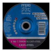 Pferd Disque à ébarber coudé ZA30S SG 178x7,2 mm