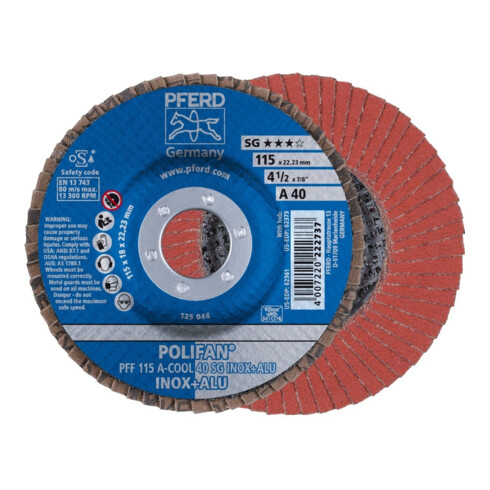 Pferd Disque à lamelles A-COOL SG droit 115 mm K40